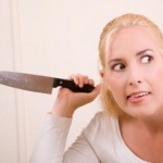 donna con coltello