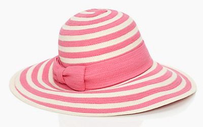 cappello-righe-corallo