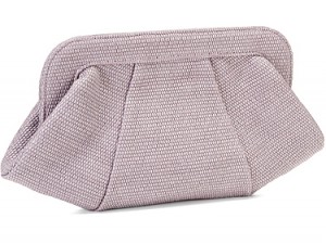 clutch paglia lilla Lauren Merkin