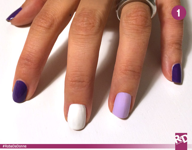 Nail art per total white
