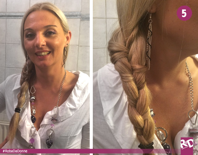 Una treccia particolare da abbinare al tuo look Total White
