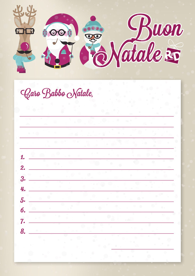 Scarica le letterine per Babbo Natale