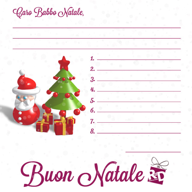 Scarica le letterine per Babbo Natale di RdD