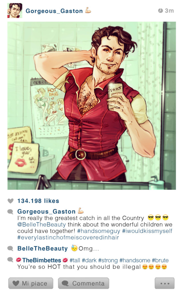 E se i Personaggi Disney Usassero Instagram? Ecco Come Sarebbero!