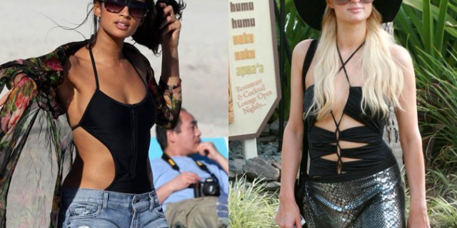 Trikini di Paris Hilton e Alesha Dixon