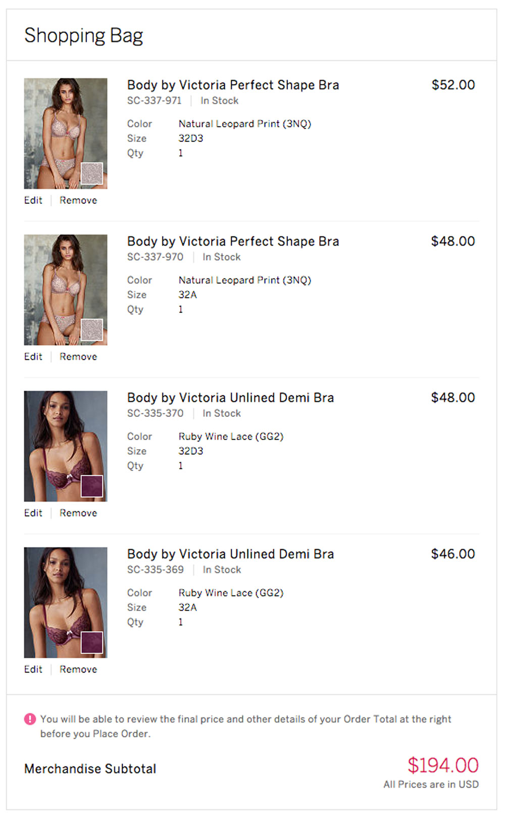 Fonte Victoria's Secret