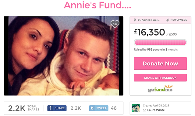 Fonte: Gofundme.com/Annie-ScottWedding