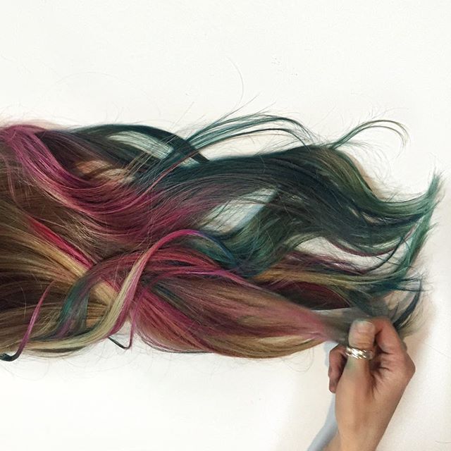 fluid hair painting