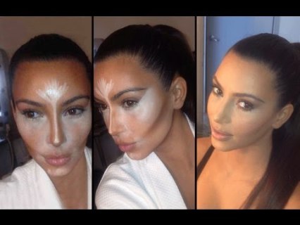 Contouring Kim Kardashian
